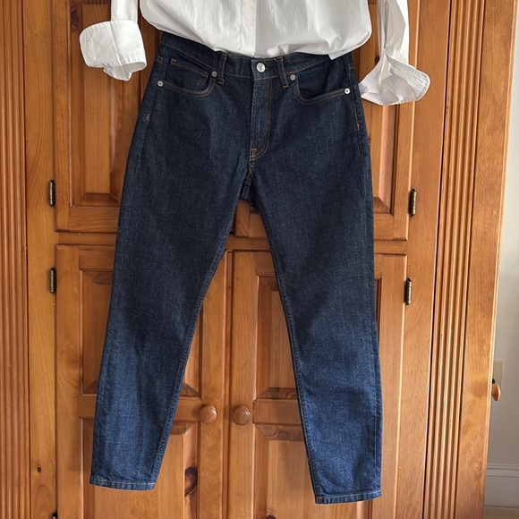 Everlane The Mid-Rise Skinny Jean Dark Indigo. EUC worn once - Picture 2 of 12